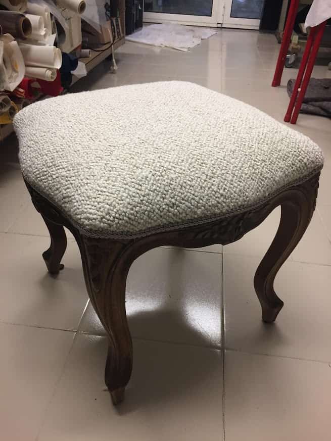 Tissu ameublement fauteuil boutique Mougins créations